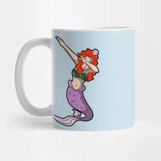 redhead dabbing mermaid Mug